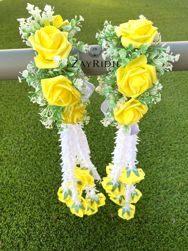 Yellow Flower Bridal Kaleera