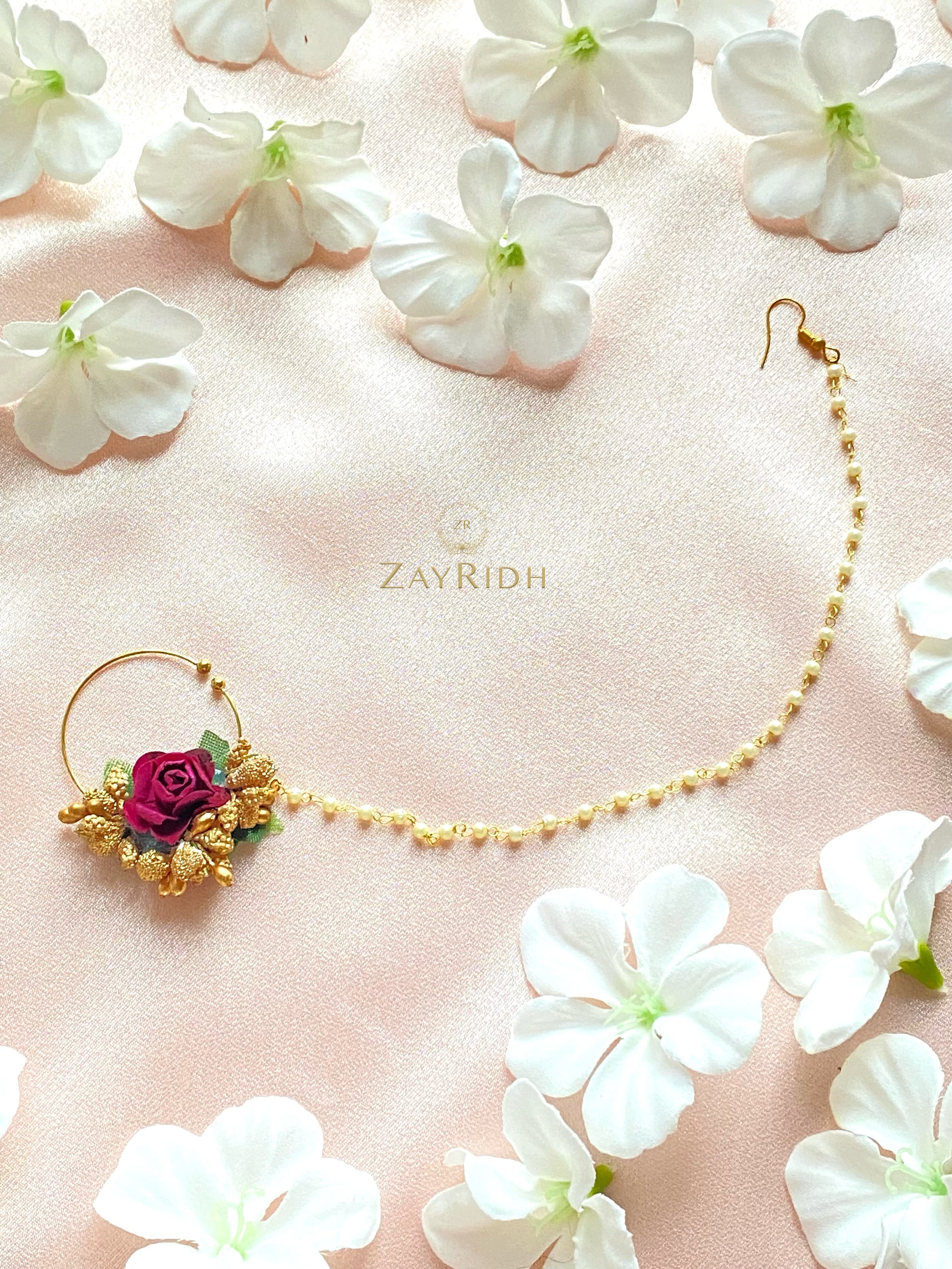 Flower nath online jewelry - Main Image