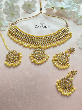Faiza Gold Necklace Set