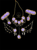 Purple Bridal Flower Jewellery