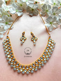 Gray Necklace & Earrings Set N06
