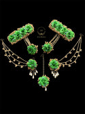 Green Bracelet  Earring Set
