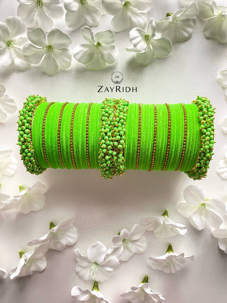 Green Asian bangles set