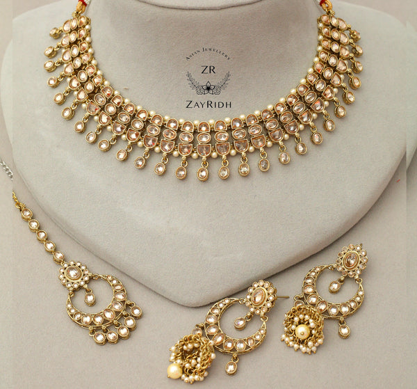 golden necklace set for wedding