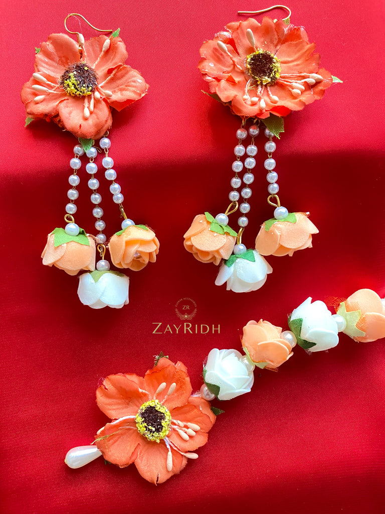  Orange Earring Set