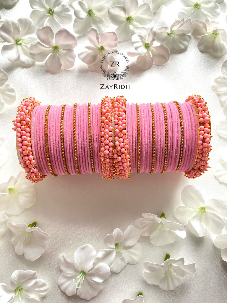 Pink Asian bangles set 