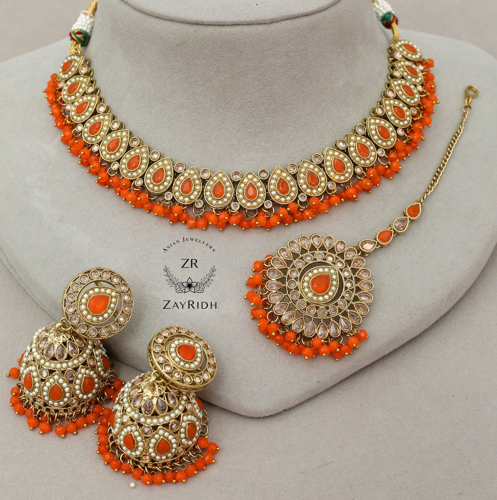 choker jhumka set for Indian wedding fashion