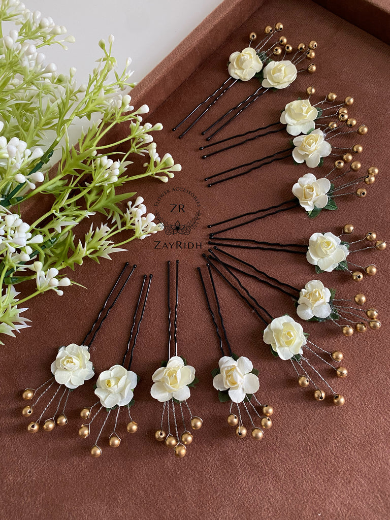 flower Hair Pins