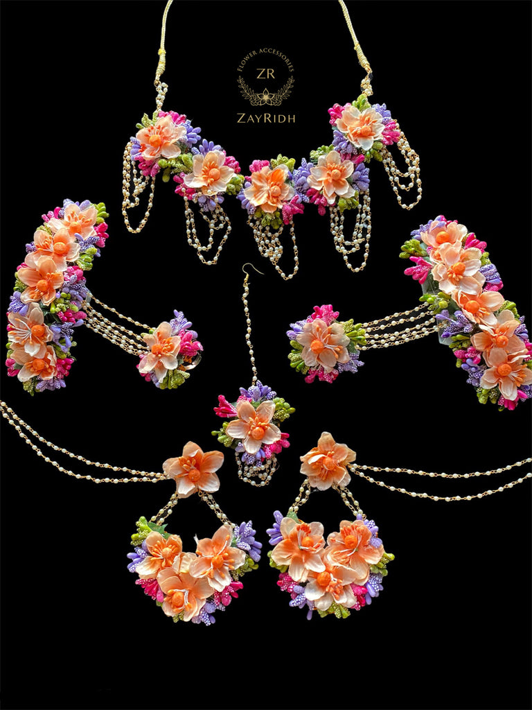 Mehndi flower jewellery 