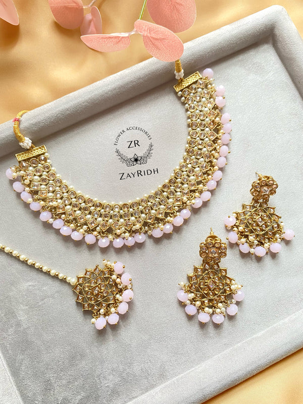 Ayna Baby Pink Necklace Set