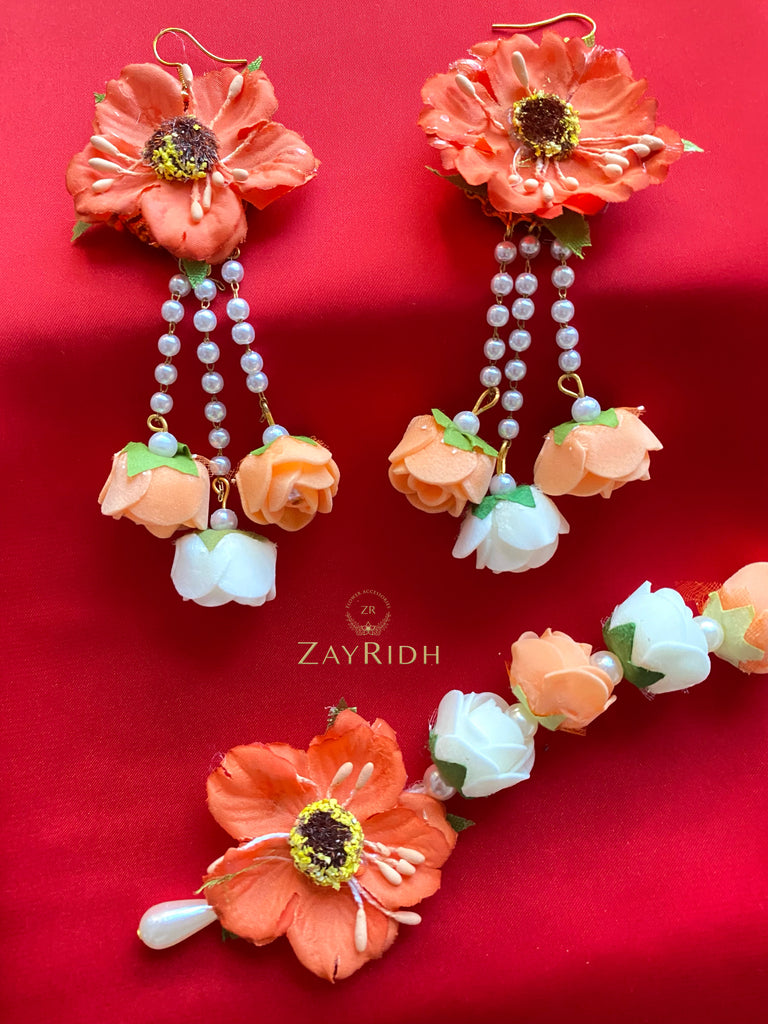 Rupa Orange Earring Set