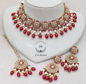 Maroon necklace set for Indian wedding fashion