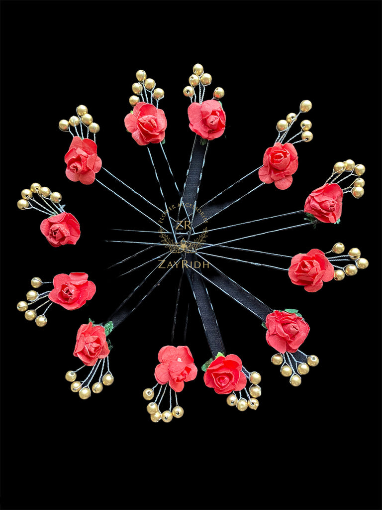 Asian Flower Hair Pins