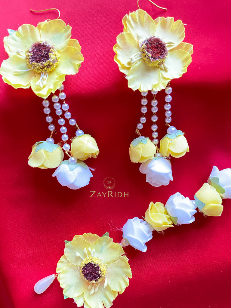 Rupa Yellow Earring Set