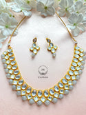 Gray Necklace & Earrings Set N06