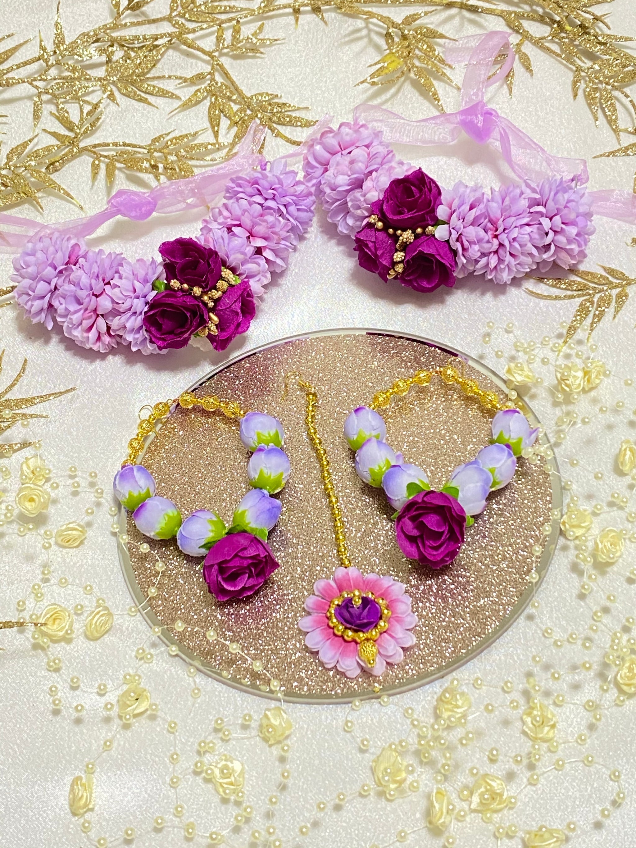 Mehndi Flower Jewlry Indian Asian Flower Jewlry Zayridh – Zayridh