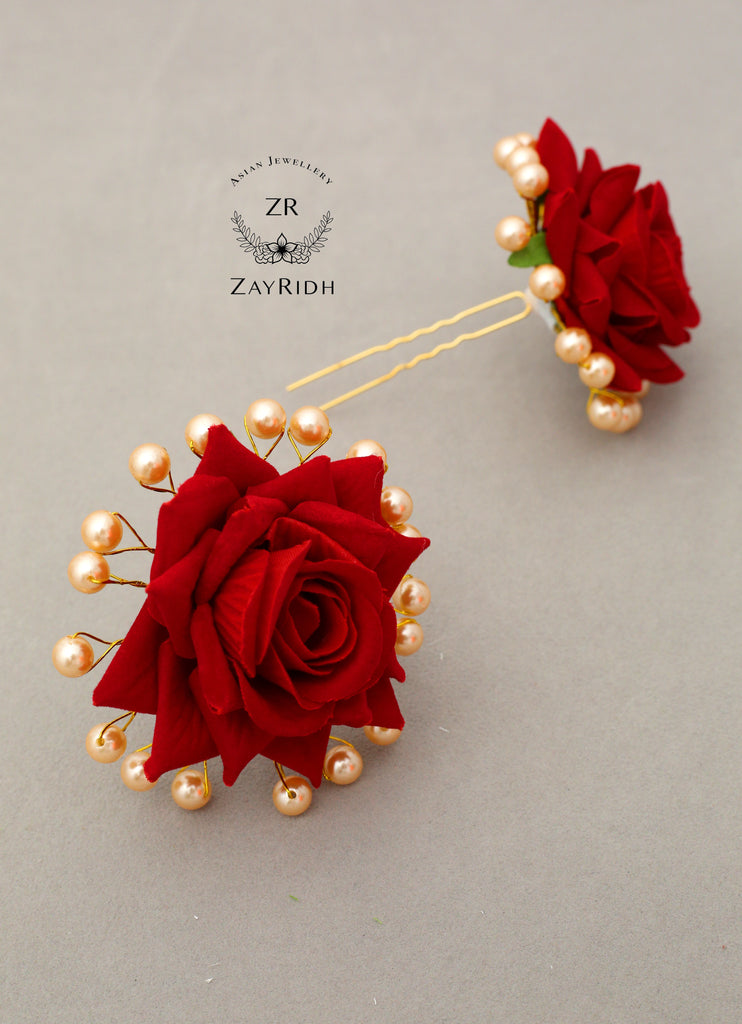 rose hair pin