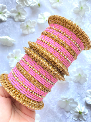 Zoya Pastel Pink Bangles