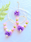 flower tikka & earrings