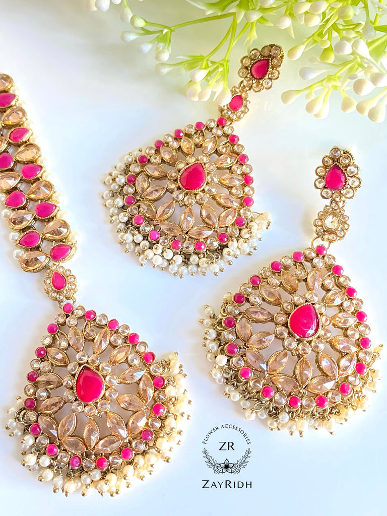  Pink Earrings Set