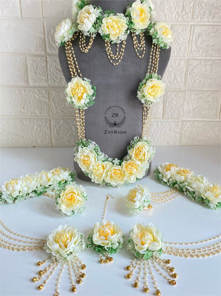 Linah Gypsophila Full Bridal Necklace Set
