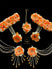 orange Flower jewellery