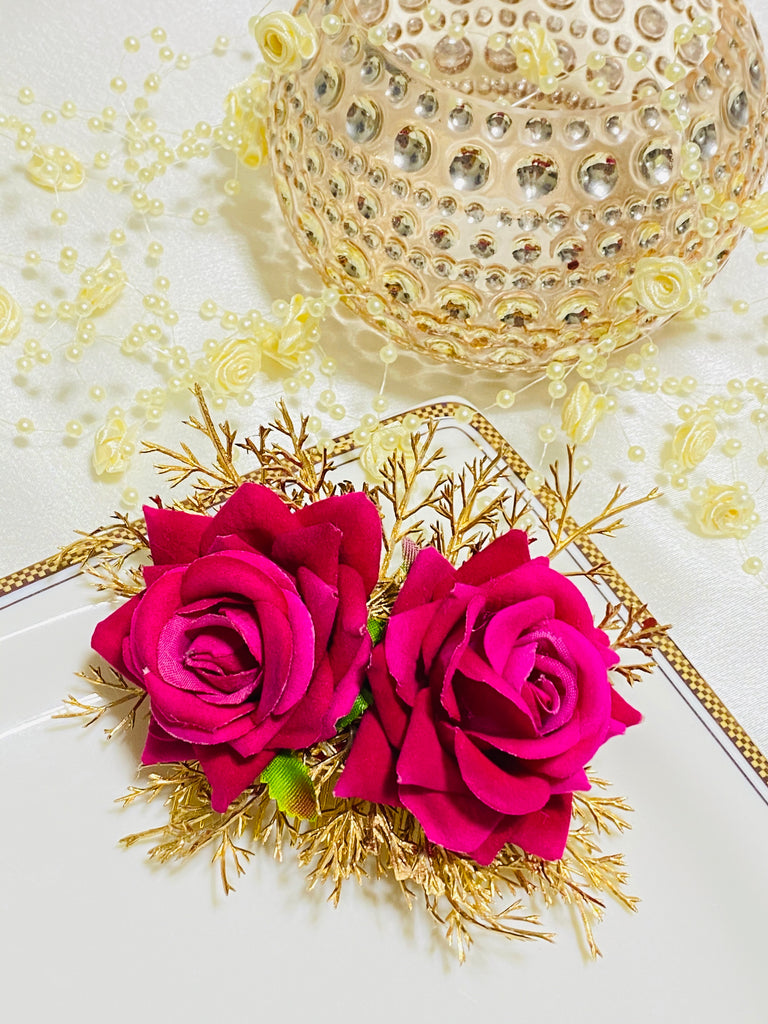 Asian mehndi flower hair accessories