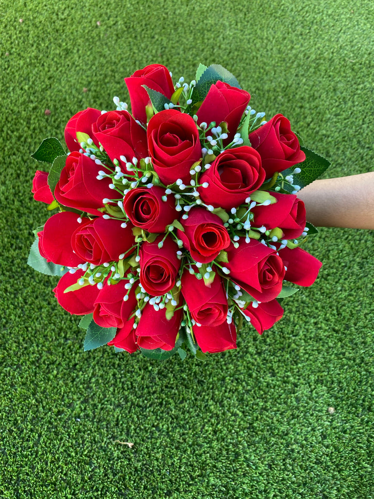 Burgundy Red Flower Bouquet