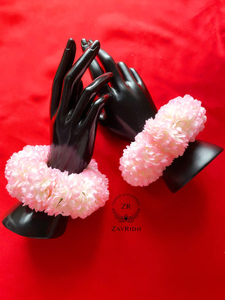 X2 Light Pink Flower Bracelets