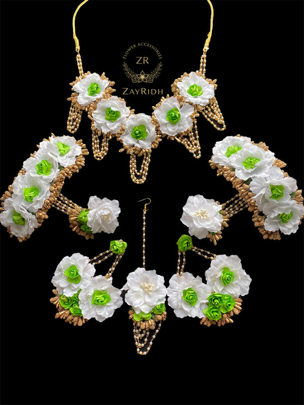 Arifa Green Bridal Necklace Set