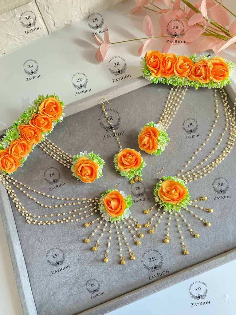 flower jewellery set