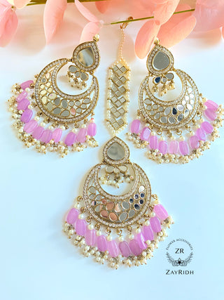 Nabeela Lilac Earrings Set