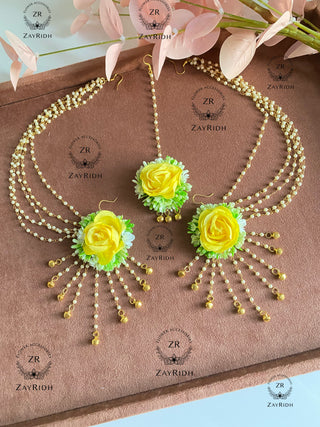 yellow flower jewellery 