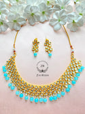 Ice Blue Necklace & Earring Set N09