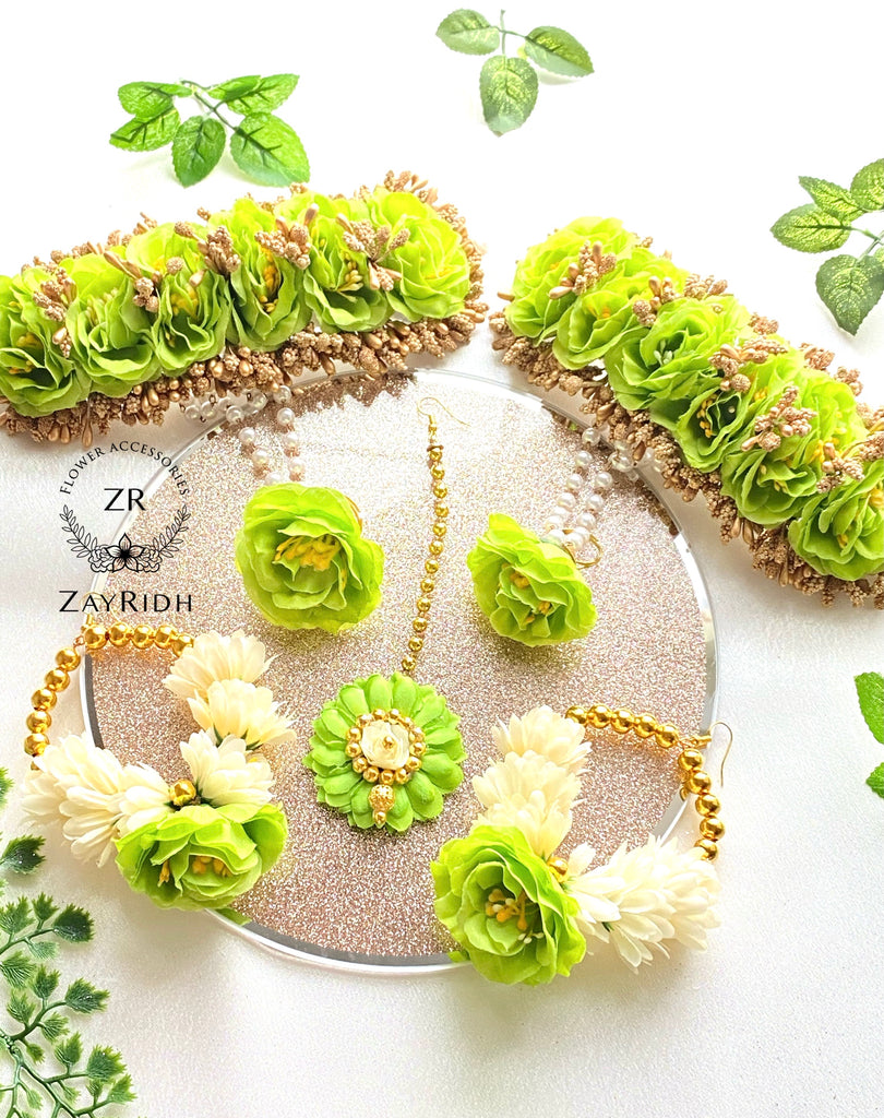 Green Flower Jewellery