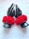 Red Rose & Gold Flower Bracelets