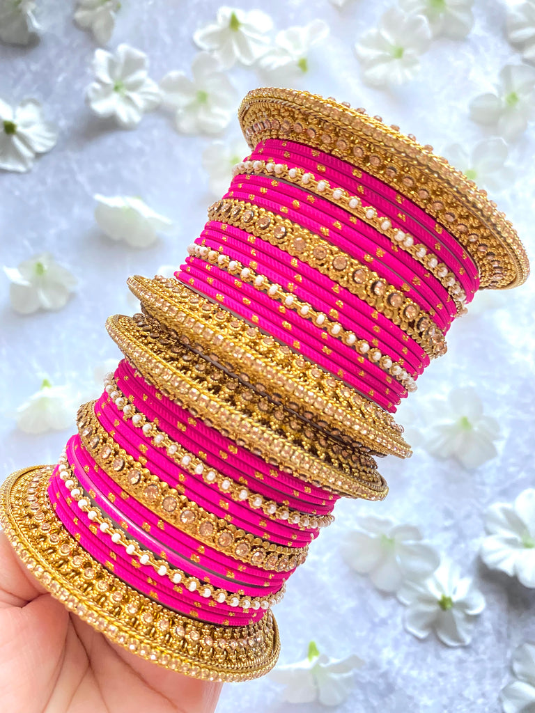 Asian pink bangles