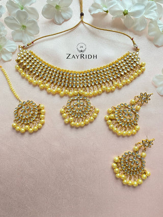 Faiza Gold Necklace Set
