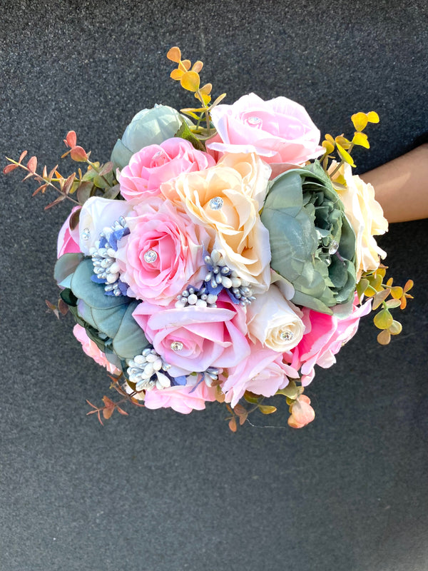 Elsa Bridal Pastel Flower Bouquet