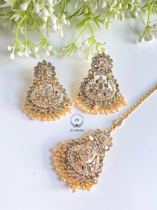 party wear Indian earring and tikka set 