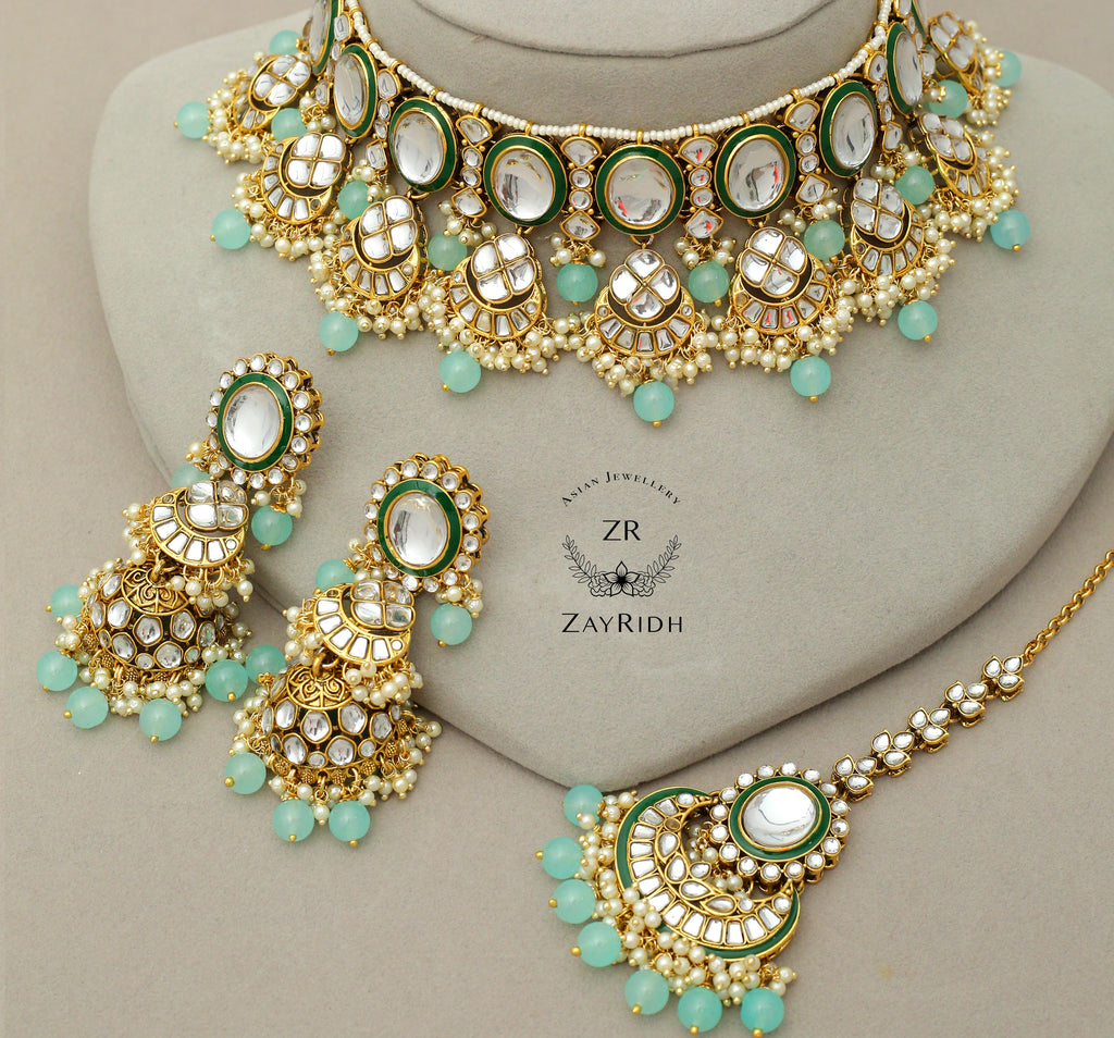 kundan choker necklace set