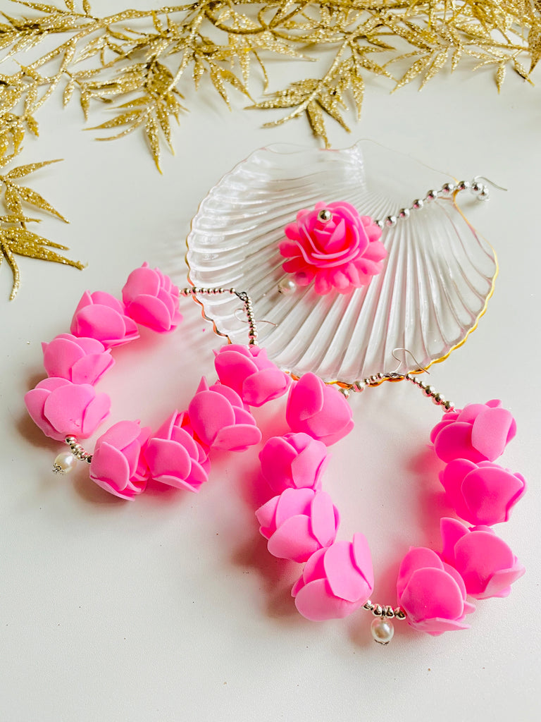 mehndi flower earring set