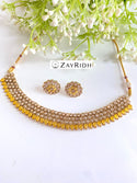 yellow necklace set