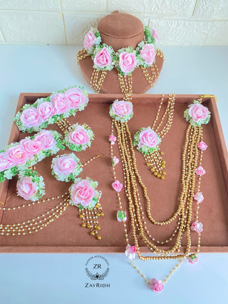 Buy pink Rimsha Pink Bridal Full Flower Set