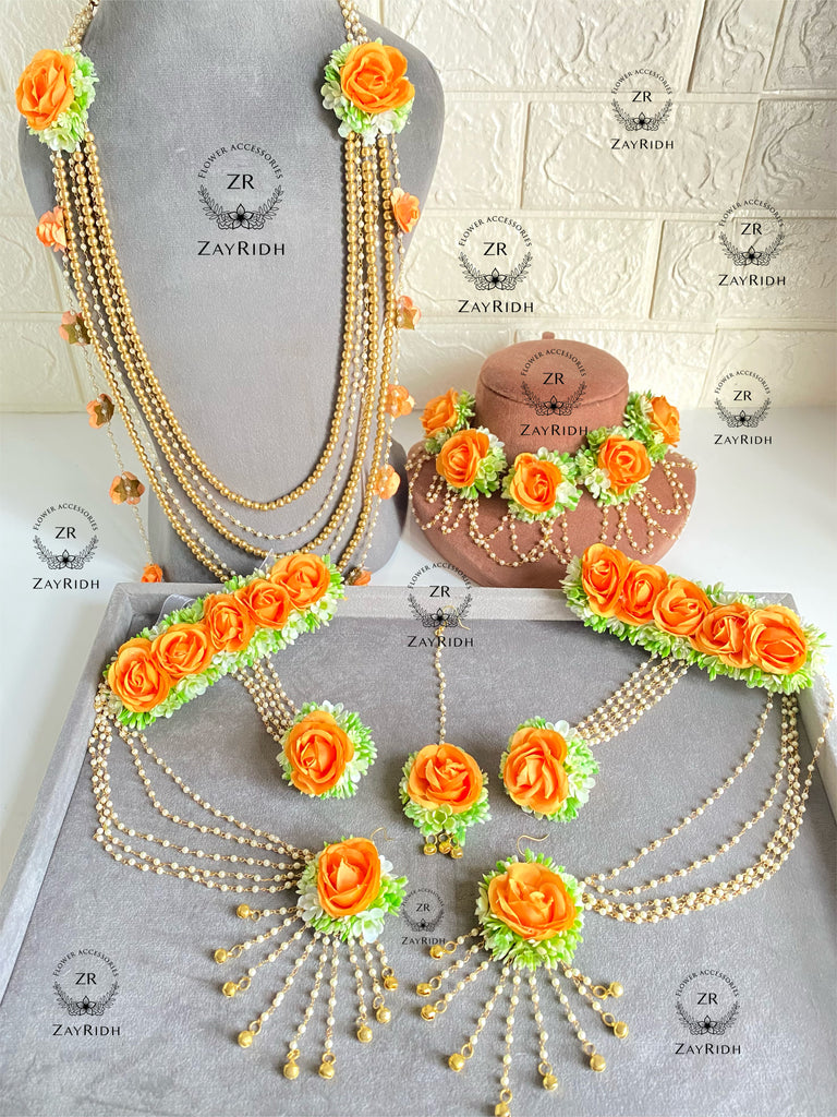 flower jewellery set