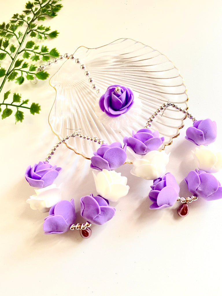 Artificial Flower Earrings set