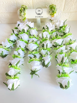 white bridal kaleere for wedding