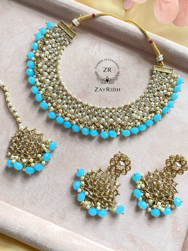 Ayna Blue Necklace Set