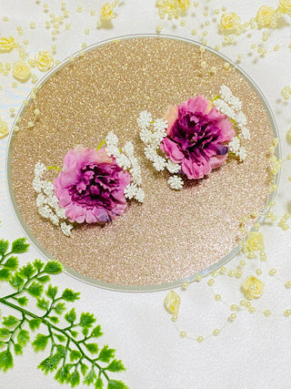 Purple Flower Hair Clip