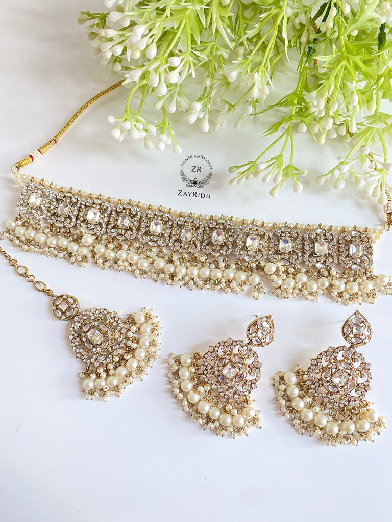 Gold Pakistani Necklace set